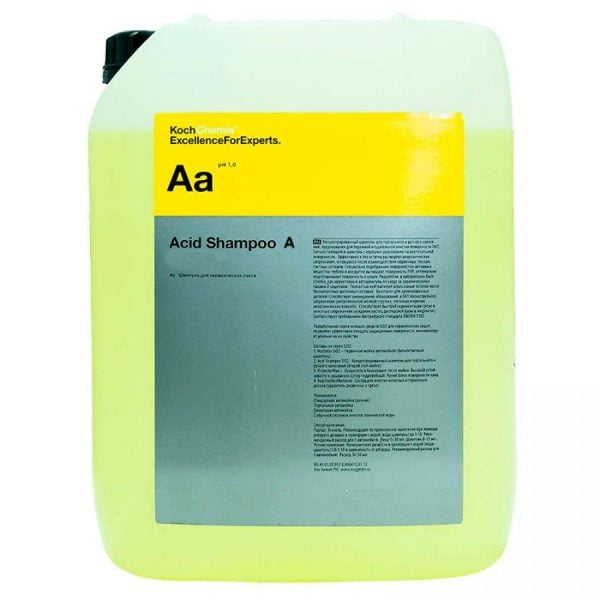 Шампунь для керамических лаков и покрытий 30л Acid Shampoo A
