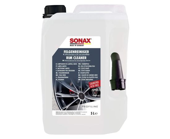 Бескислотный очиститель дисков 5 л SONAX PROFILINE Felgenreiniger säurefrei (230500)