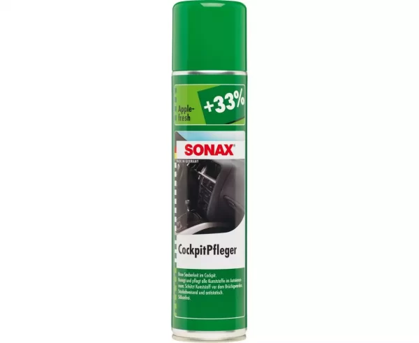 Очиститель полироль пластика глянец SONAX Cockpitpfleger - apple-fresh
