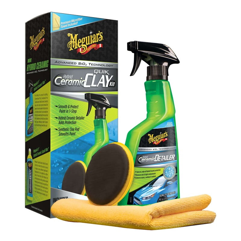 G200200-4 Набор для очистки кузова Meguiar's Hybrid Ceramic Quik Clay Kit