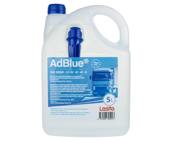 Реагент AdBlue®5 л для снижения выбросов оксида азота LESTA