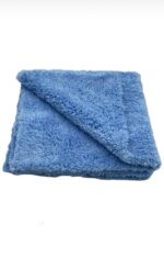 Супер м’яка мікрофібра Krespo Coral голуба/сіра, 40х40 см, 500 гр/м2