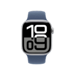 Смарт-годинник Apple Watch Series 10 GPS + Cellular 42mm Silver Alu. Case w. Denim Sport Band - M/L (MWX43)