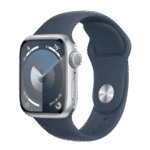 Смарт-годинник Apple Watch Series 9 GPS 45mm Silver Alu. Case w. Storm Blue S. Band - M/L (MR9E3)